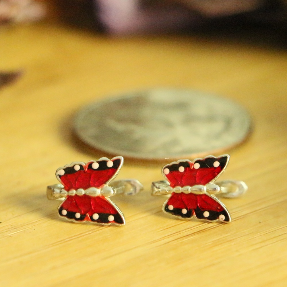 925 Sterling Silver Butterfly 曆 for CHILDREN 戮 - Picture 2 of 7